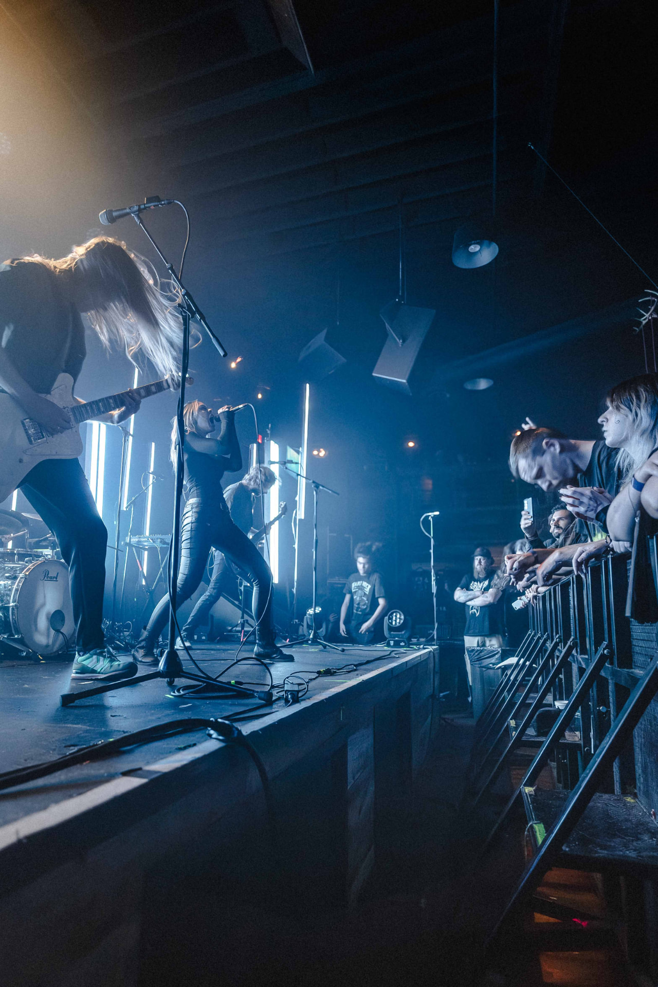 Daedric performing live on stage in Roseville